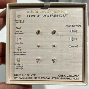 Olivia and Jackson dainty earrings set